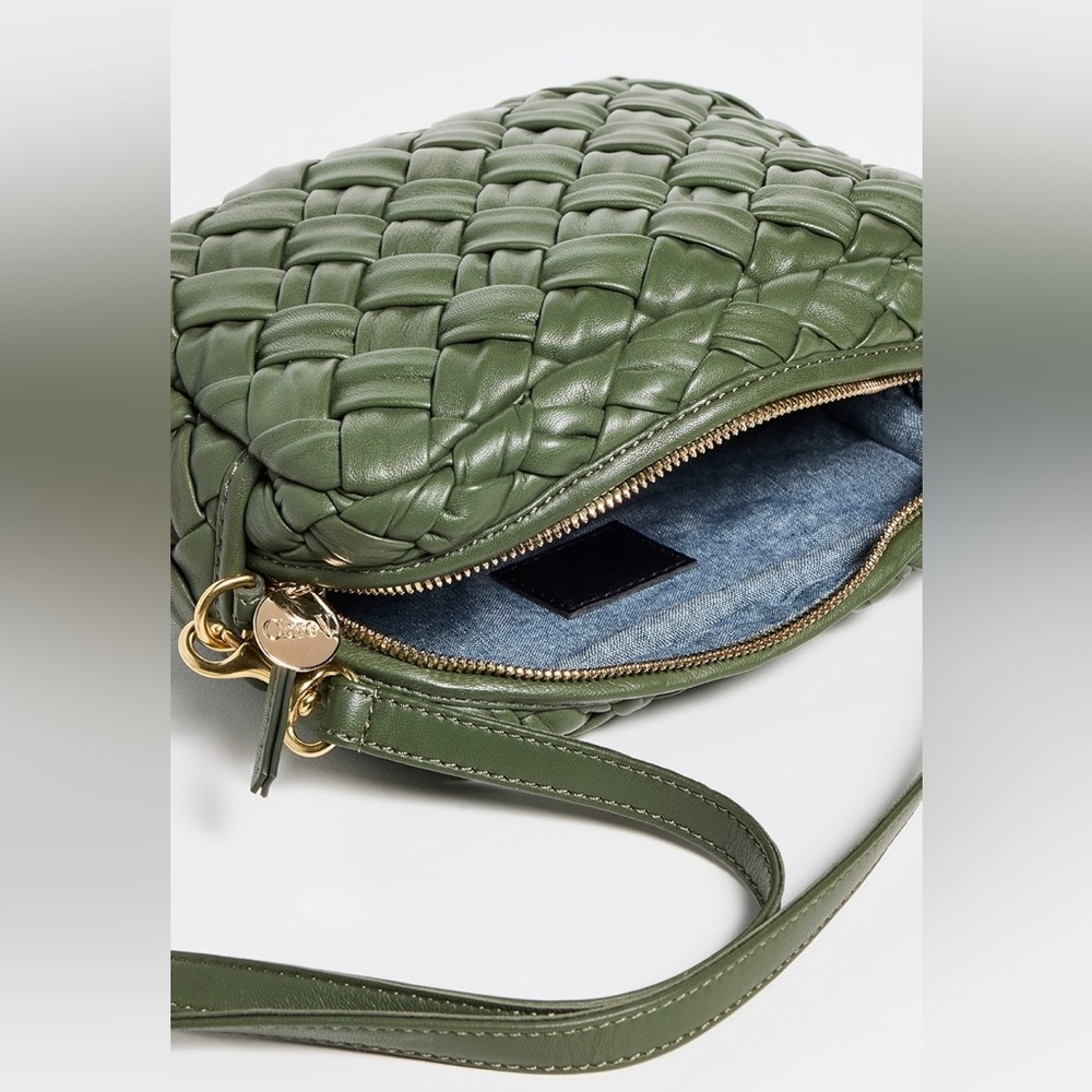 Clare V. Army green puffy woven midi sac crossbody-Price firm - Picture 13 of 15